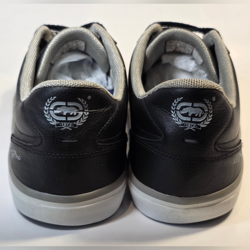 Marc Ecko Men’s Black Leather Lace-Up Low-top Casual Sneakers Size 11.5 - Picture 11 of 13